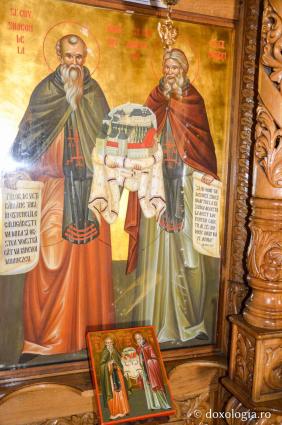 Icoana Sfinților Simeon și Amfilohie de la Pângărați / Foto: Maria Burlă